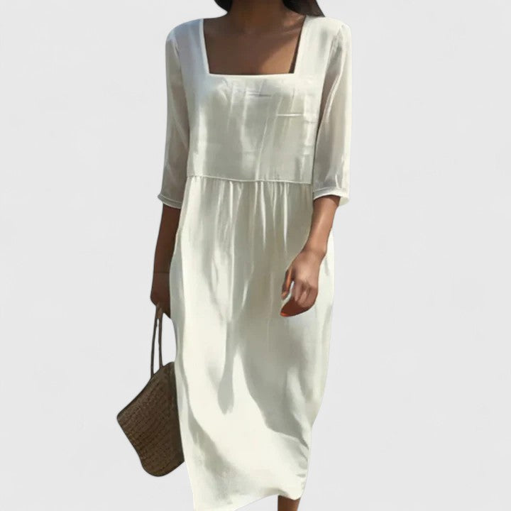 Delphine | Robe Ivoire Intemporelle