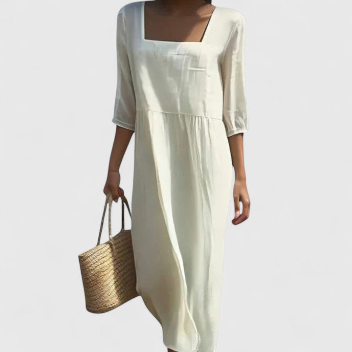 Delphine | Robe Ivoire Intemporelle
