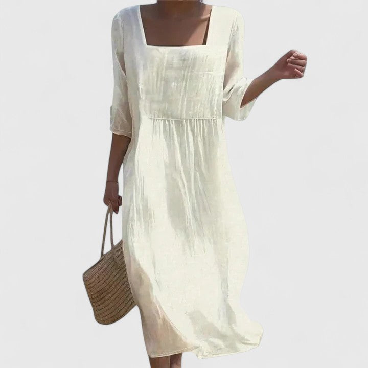 Delphine | Robe Ivoire Intemporelle