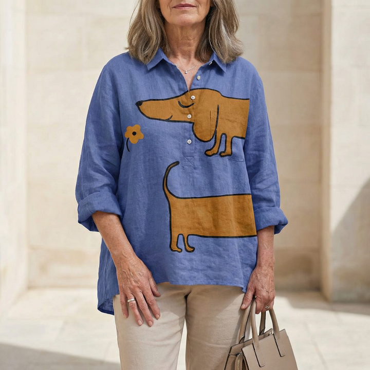 Audrey - Chemise Artistique à Boutons