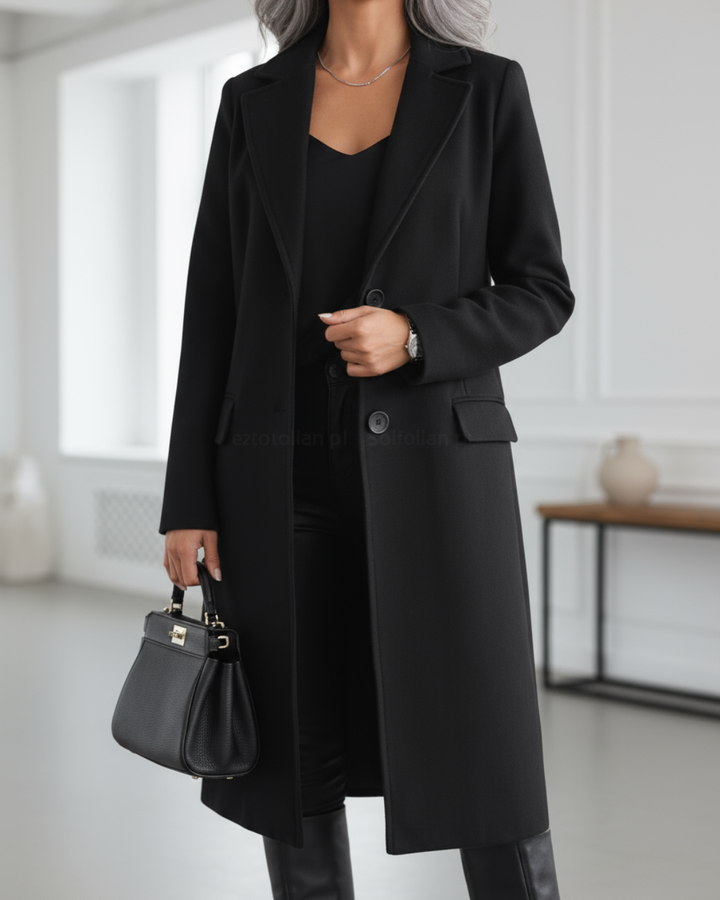 Jade | Manteau Long en Laine Élégant