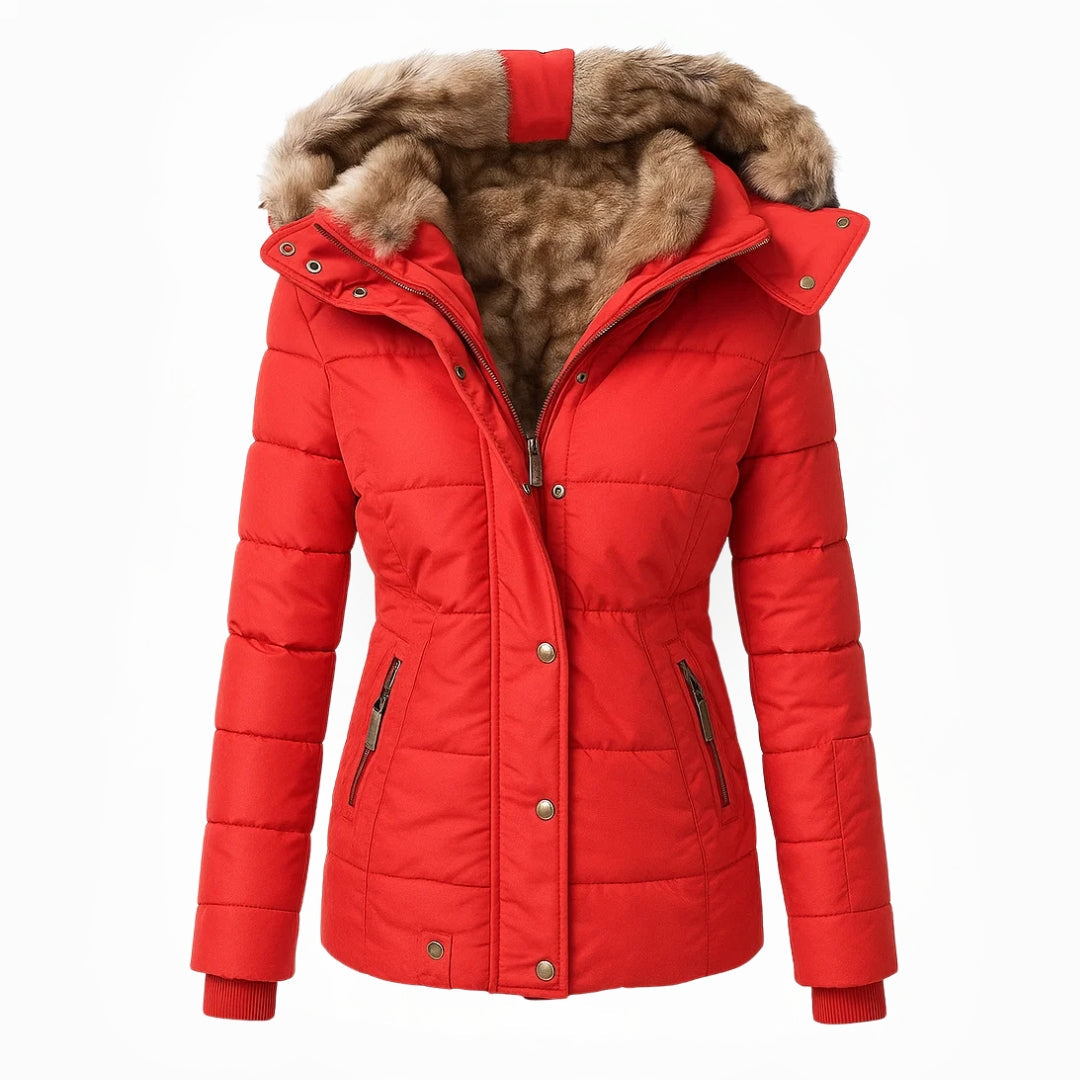 Anna | Manteau d'hiver avec doublure en fourrure