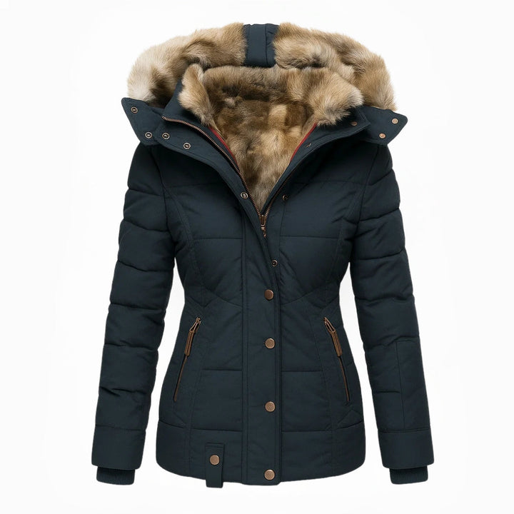 Anna | Manteau d'hiver avec doublure en fourrure
