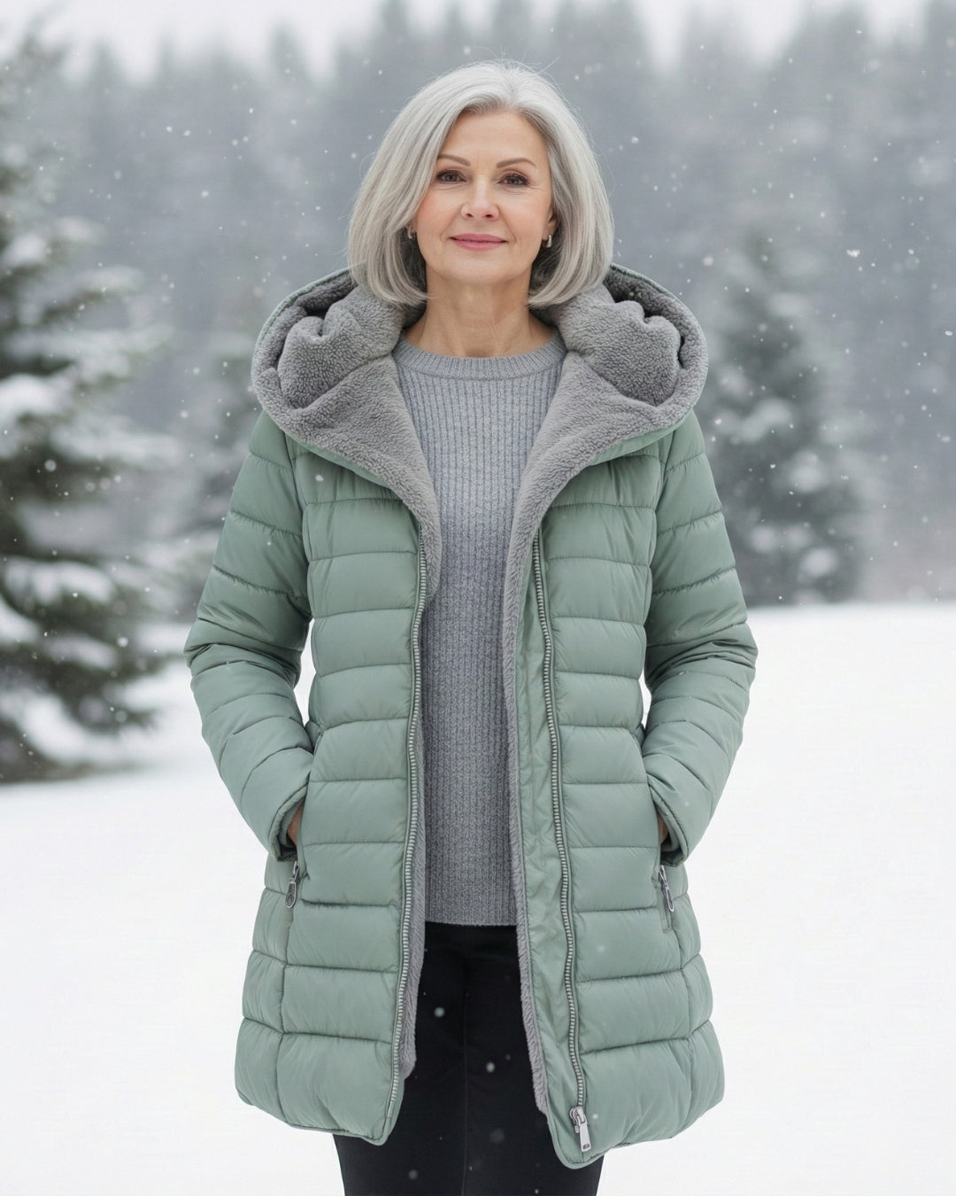 Clair | Manteau Puffer Doublé en Fleece
