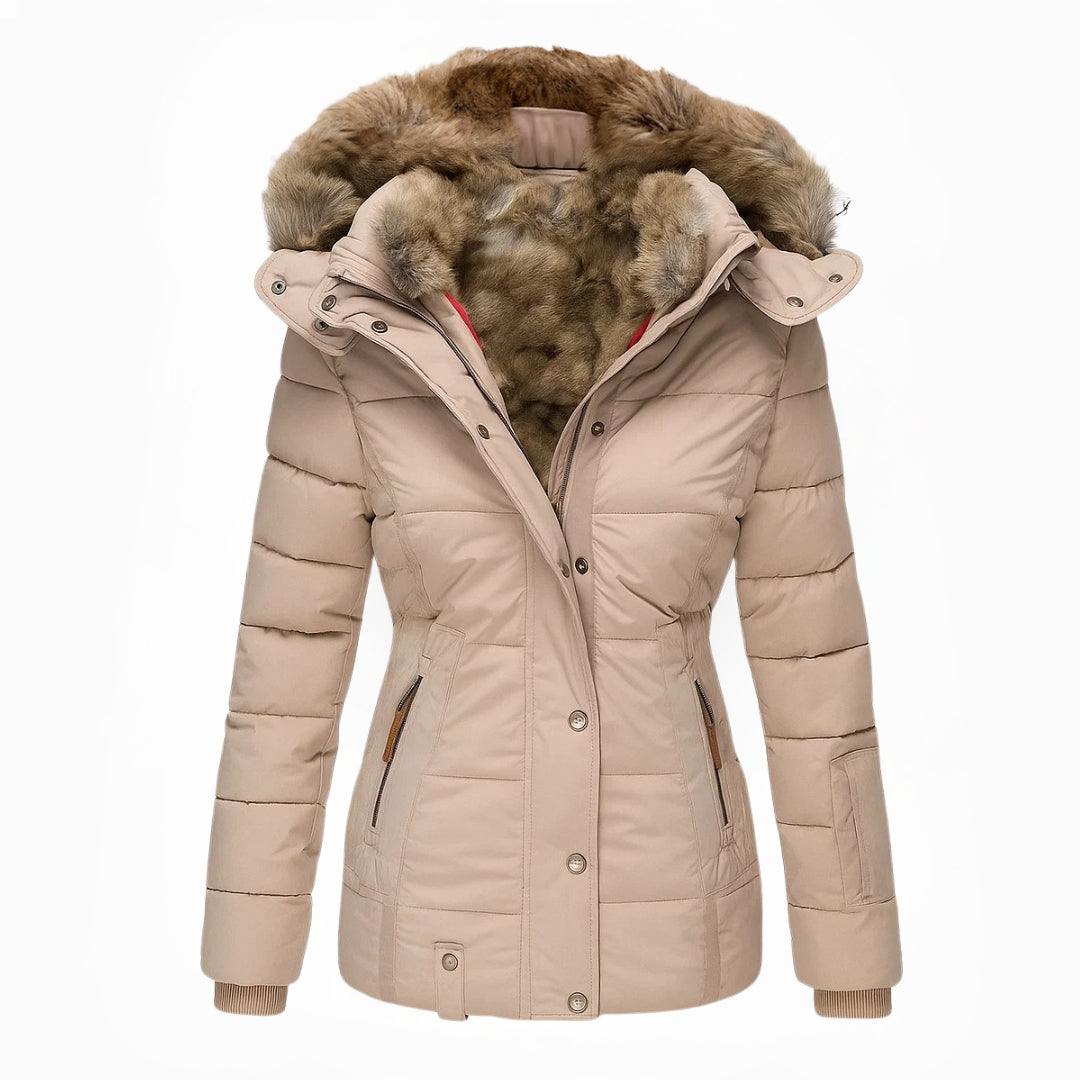 Anna | Manteau d'hiver avec doublure en fourrure