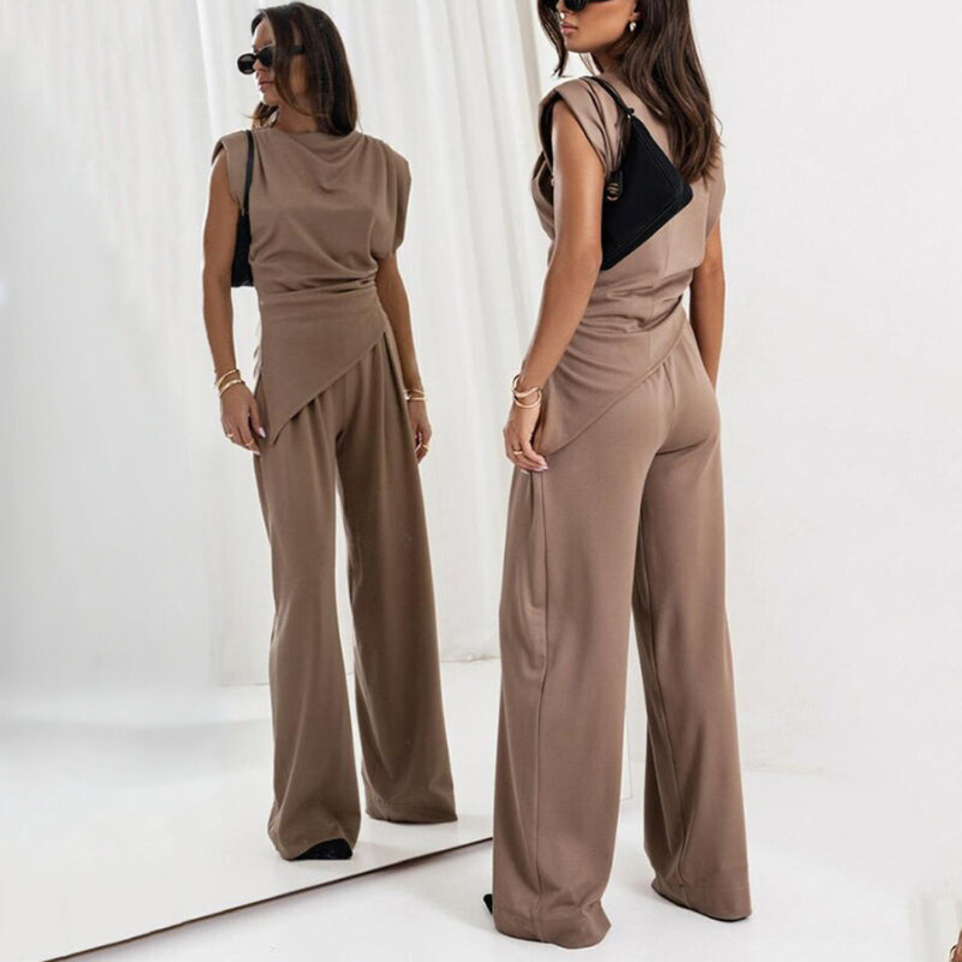 Arlette | Ensemble à Deux Pièces Femme Élégante Coupe Ajustée