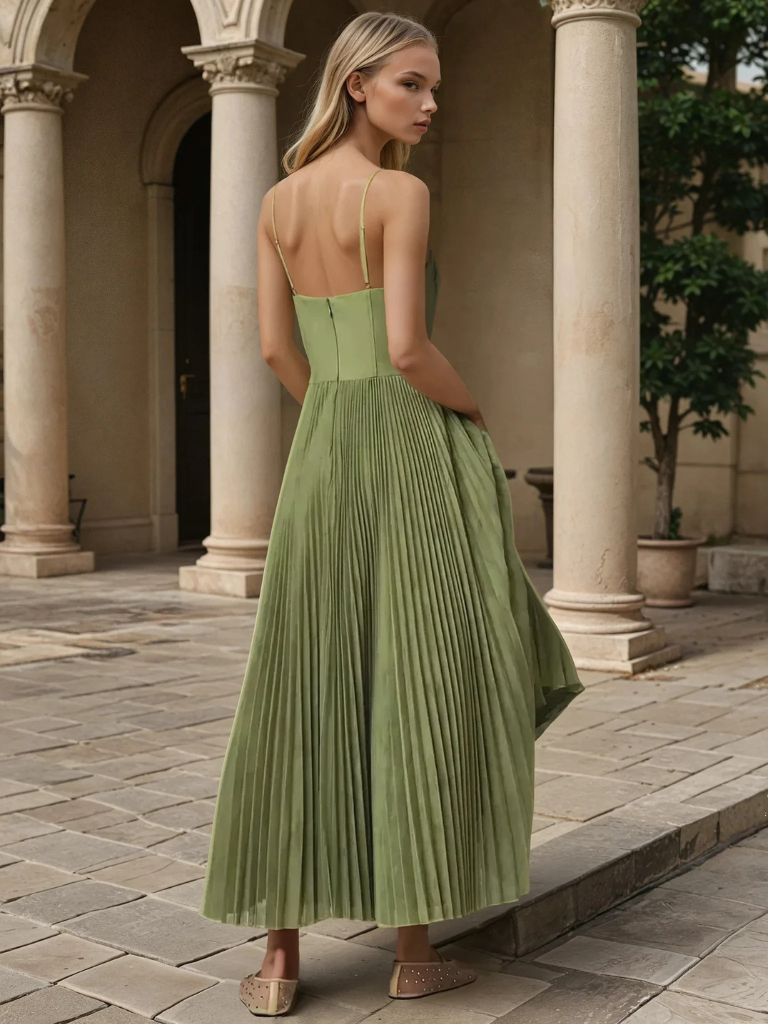 Zoe | Robe de Soirée Sans Manches Élégante à Dos Ouvert