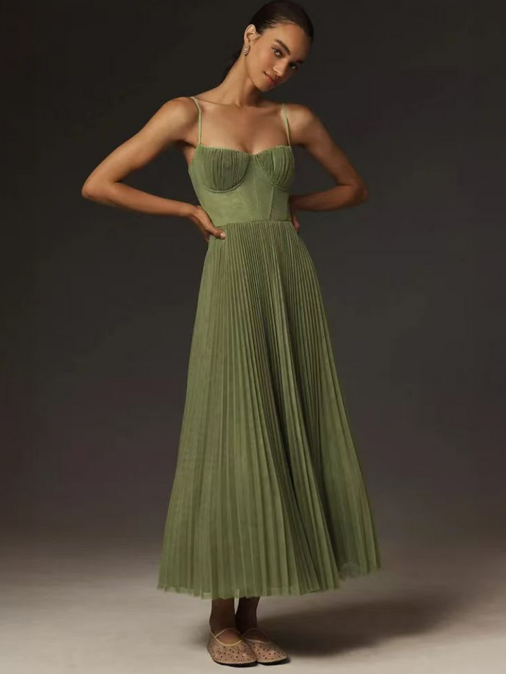 Zoe | Robe de Soirée Sans Manches Élégante à Dos Ouvert