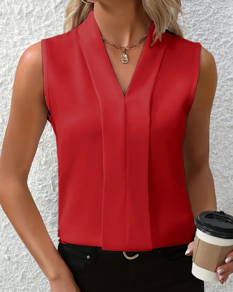 Nicole | Blouse Décontractée à Col en V