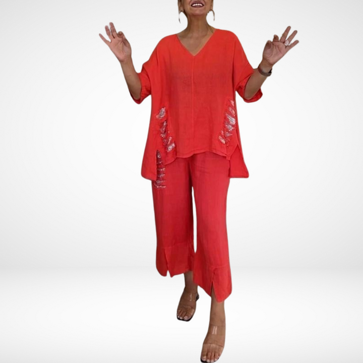 Ensemble d'été chic à deux pièces Briella™