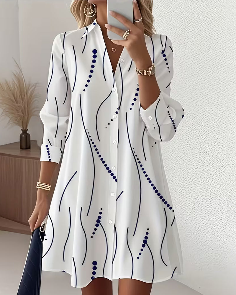 Claudine™ | Robe chemise élégante et fluide