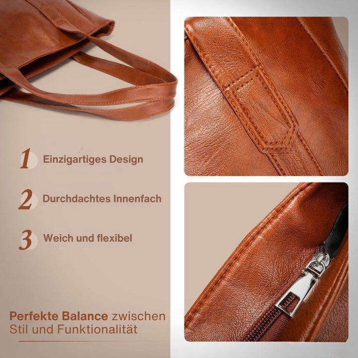 Klara - Sac à bandoulière en cuir au design classique
